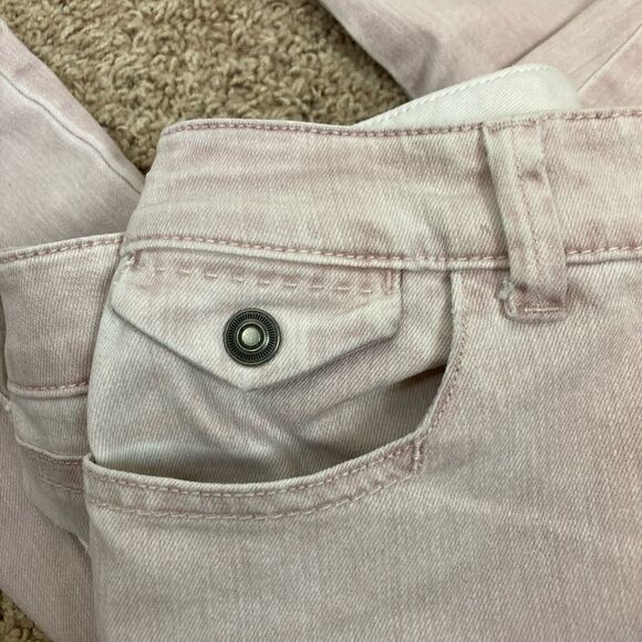 Chico’s Platinum Stretch Ultimate Fit denim jeans in cherub pink/pale mauve sz 1 - Picture 6 of 9